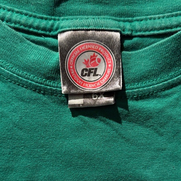 Green Roughriders Football T-Shirt - Picture 2 of 5